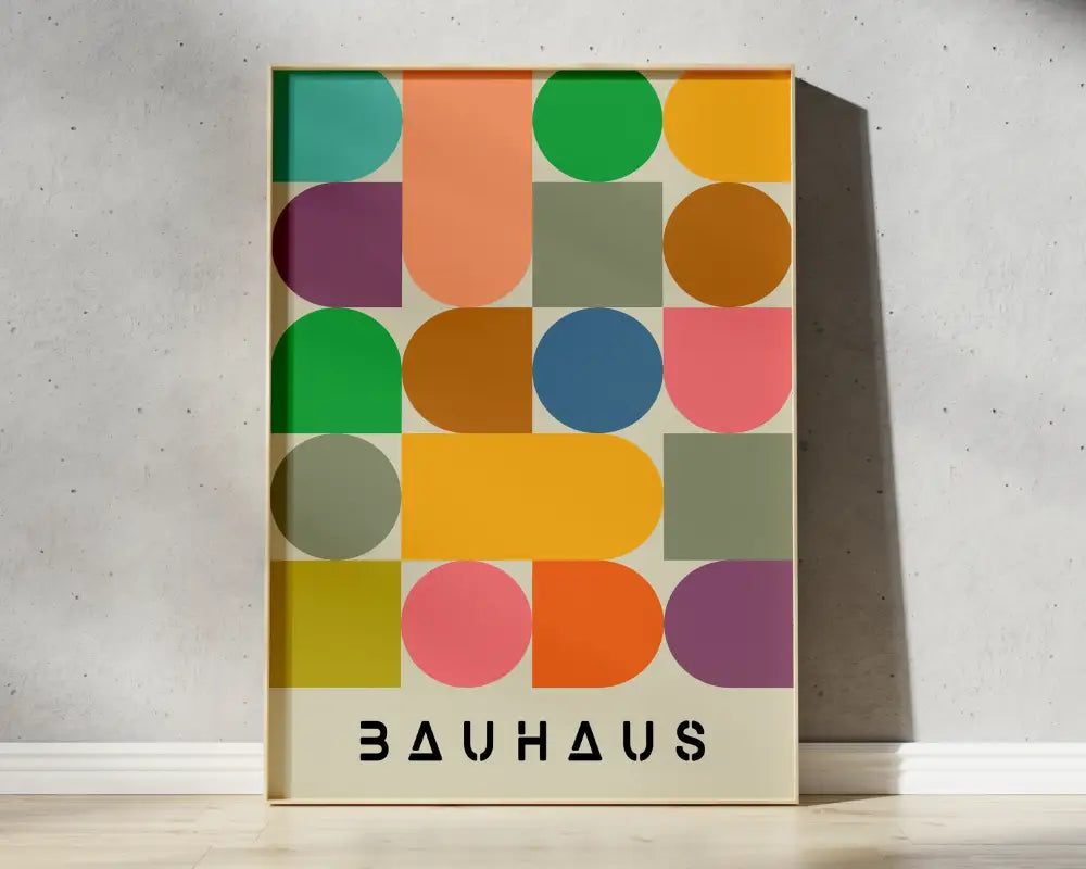 DecorBites™ Bright Geometric Bauhaus Canvas Prints