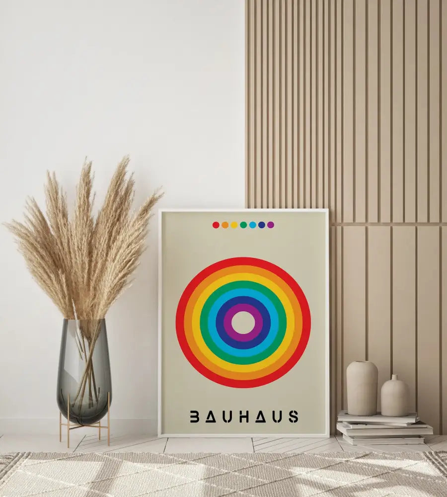 DecorBites™ Bright Geometric Canvas Print for Home Decor
