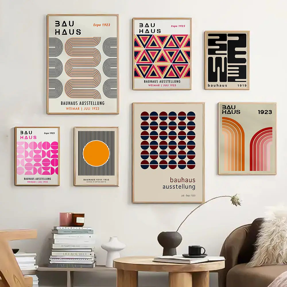 DecorBites™ Bright Geometric Canvas Prints for Home Decor