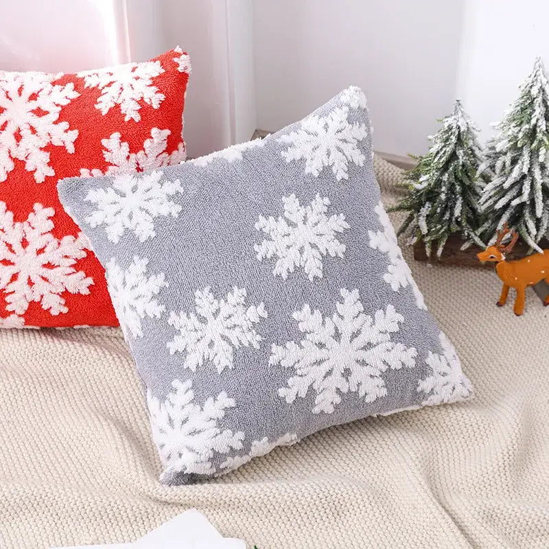 Decorbites christmas embroidered snowman & santa pillows living room