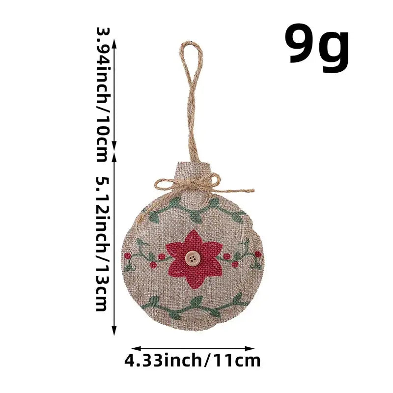 White embroidered pentagram sock ornaments living room decor