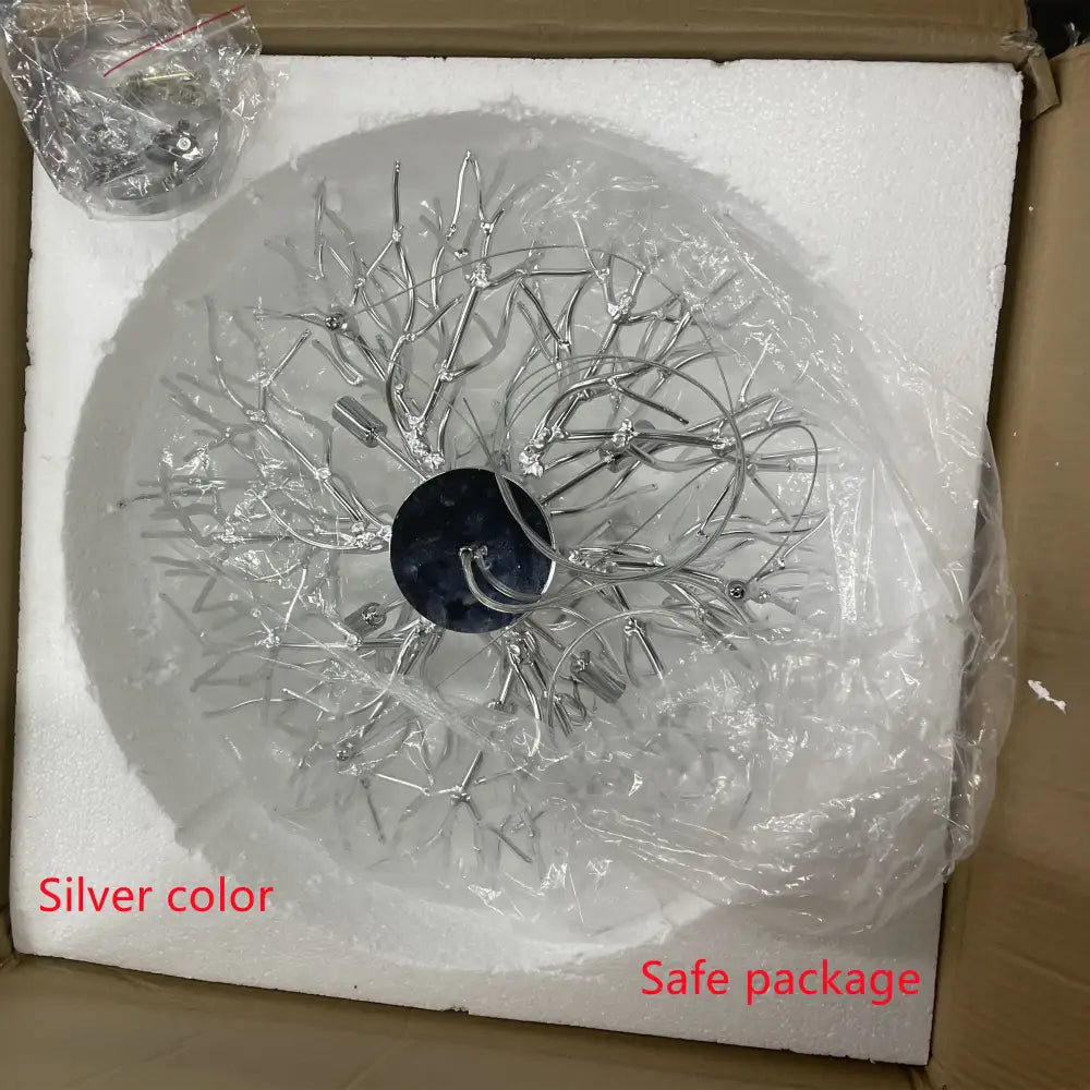 DecorBites™ Chrome Rectangular Crystal Chandelier Light Fixture