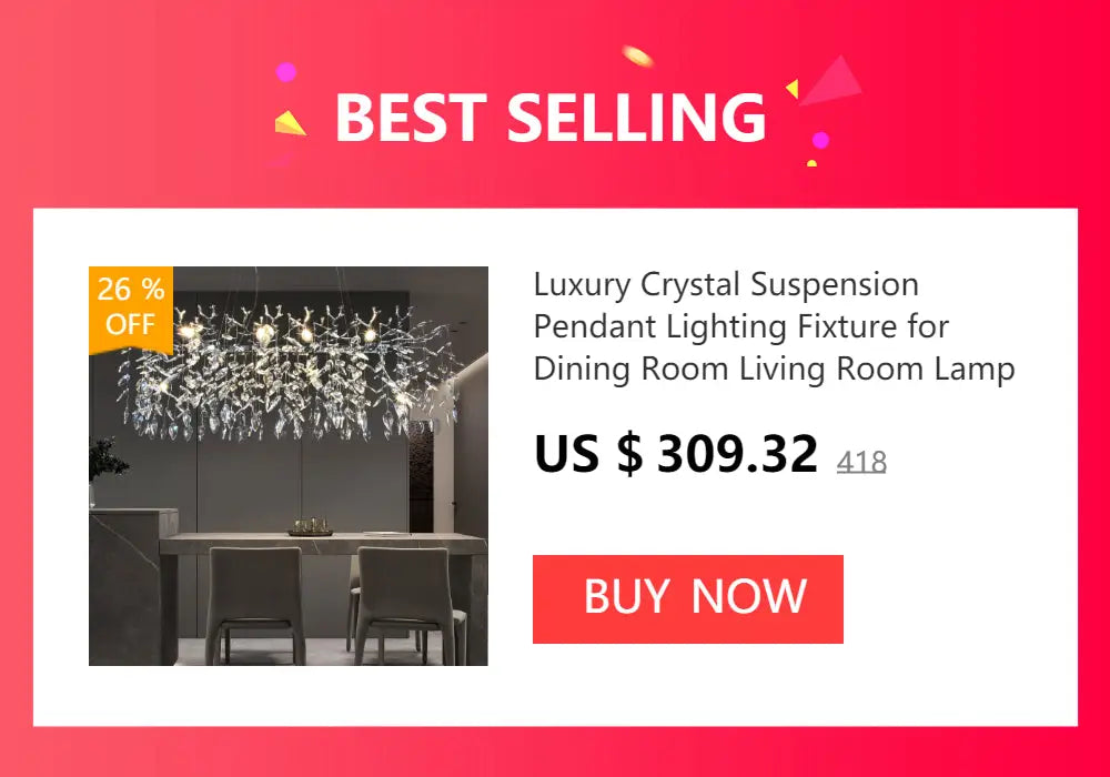 DecorBites™ Chrome Rectangular Crystal Chandelier Light Fixture