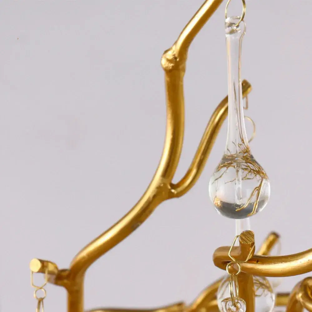 DecorBites™ Chrome Rectangular Crystal Chandelier Light Fixture