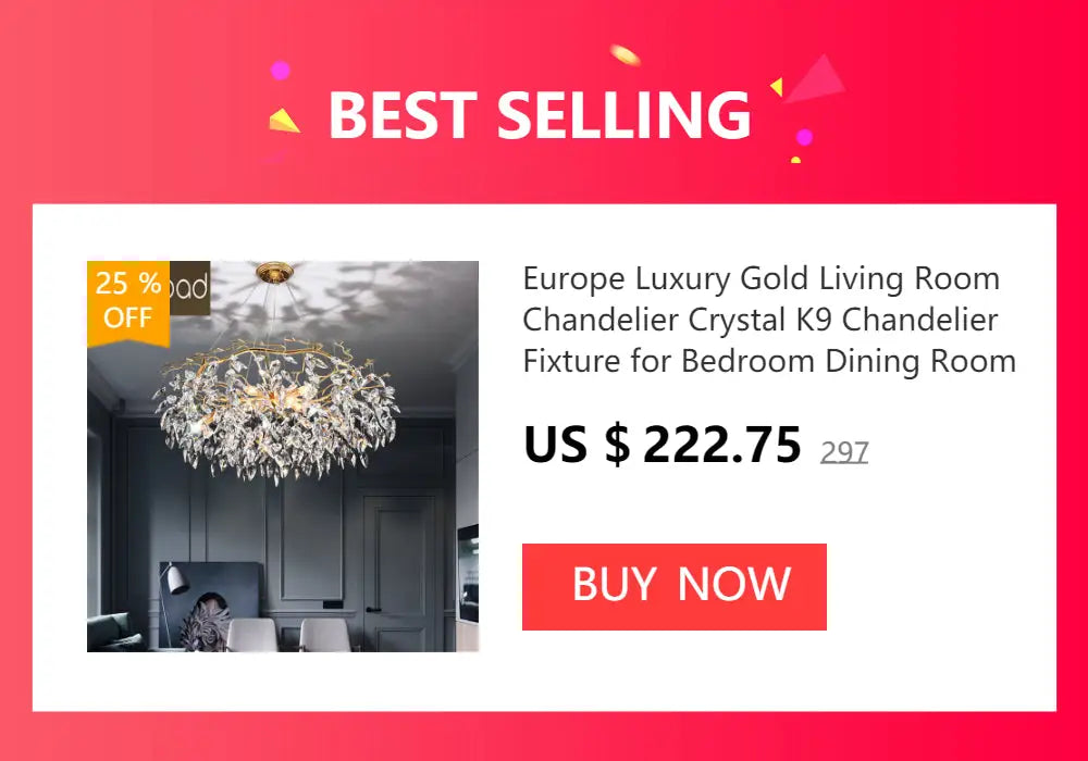 DecorBites™ Chrome Rectangular Crystal Chandelier Light Fixture
