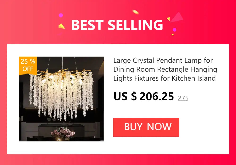 DecorBites™ Chrome Rectangular Crystal Chandelier Light Fixture