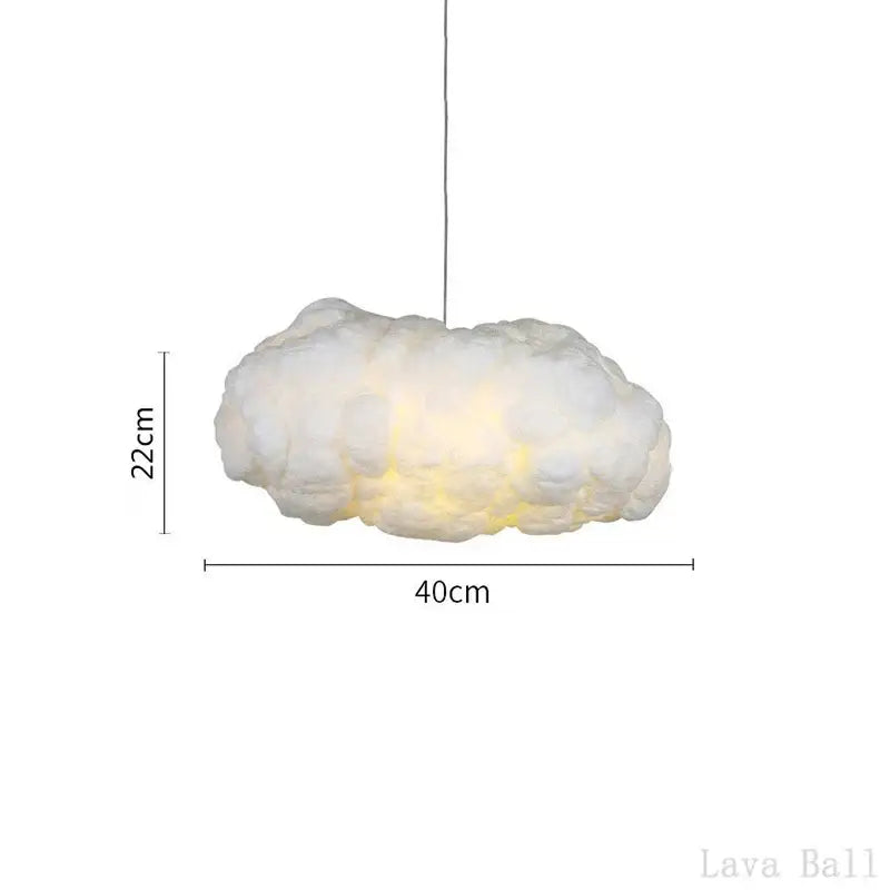 Decorbites cloud chandelier silk cotton nursery hanging lamp