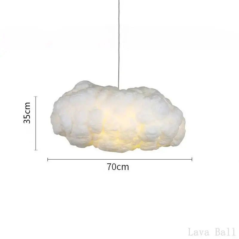 Decorbites cloud chandelier silk cotton nursery hanging lamp