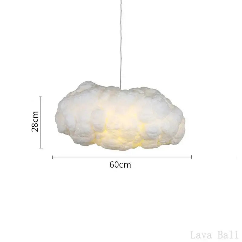 Decorbites cloud chandelier silk cotton nursery hanging lamp