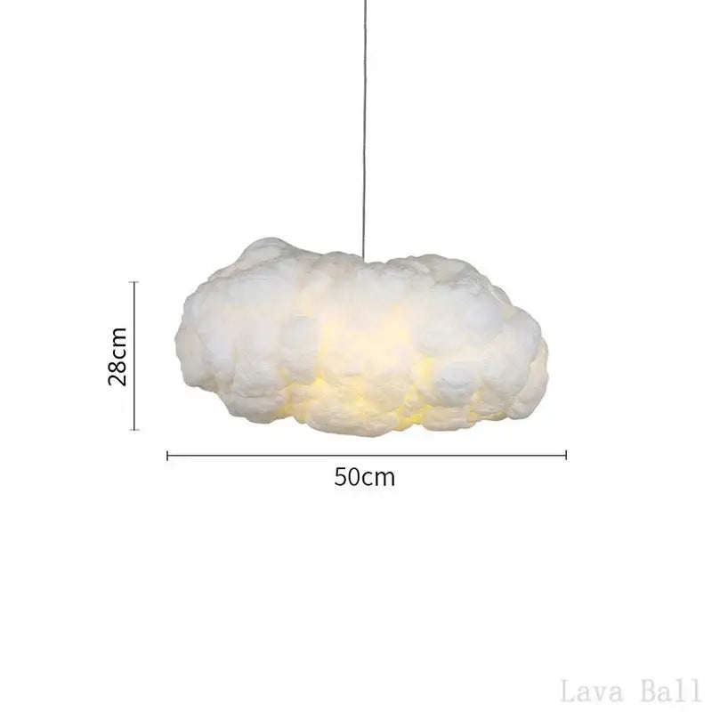 Decorbites cloud chandelier silk cotton nursery hanging lamp
