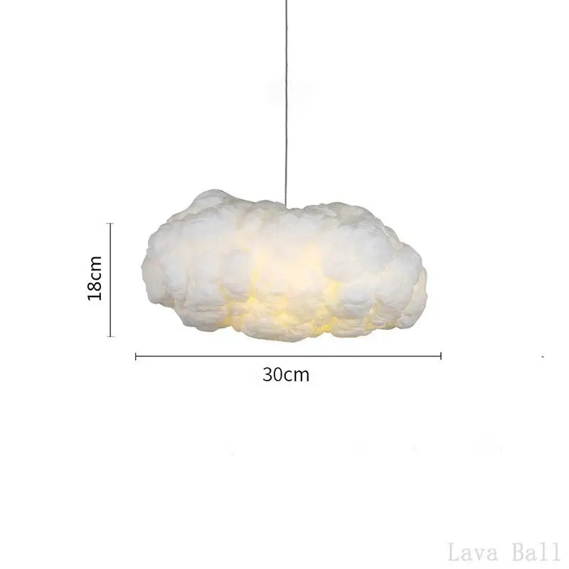 Decorbites cloud chandelier silk cotton nursery hanging lamp