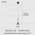 Decorbites contemporary horn chandelier living room black glass light