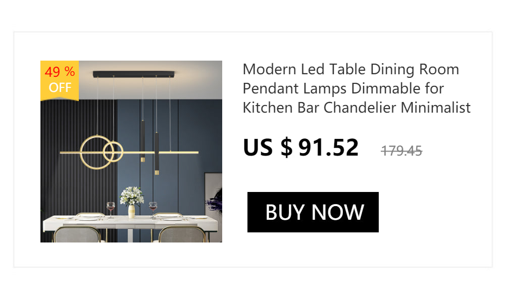 DecorBites™ Contemporary LED Chandelier for Dining Room Lighting