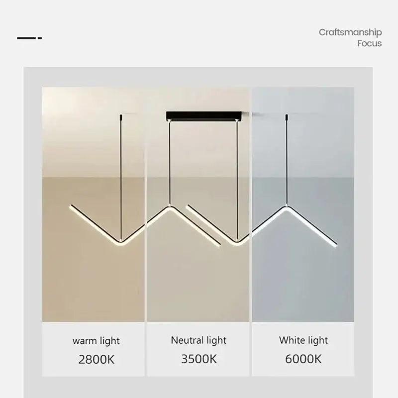 DecorBites™ Contemporary LED Pendant Lights 2-Head 90cm