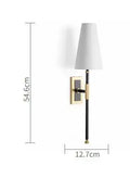 DecorBites™ Copper Cloth LED Wall Lamp for Bedroom Reading Light & Decor