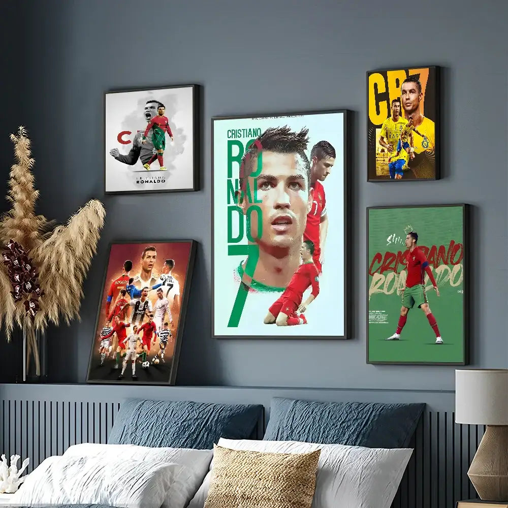 DecorBites™ CR7 Self-Adhesive Art Poster for Home Decor