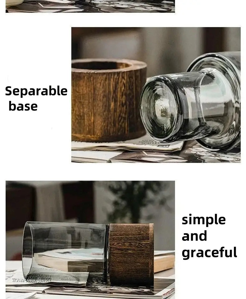 DecorBites™ Creative Retro Glass Vase for Living Room