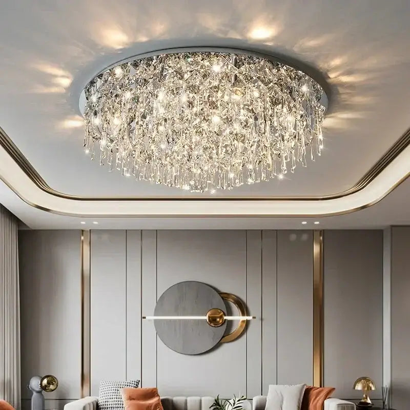 DecorBites™ Crystal Ceiling Lamp: Luxury Modern LED Ceiling Light for Home Indoor Lighting