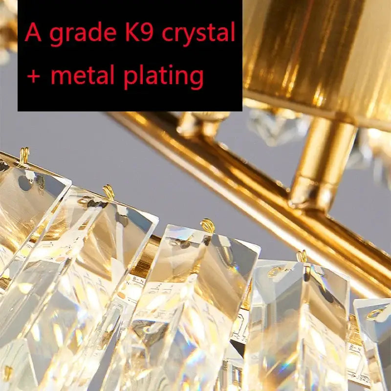 DecorBites™ Crystal Ceiling Lamp: Modern Rings Dining Room LED Light Luster
