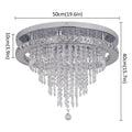 DecorBites™ Crystal Ceiling Lamp Smart LED Chandelier Remote Control Hanging Decor