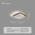 DecorBites™ Crystal Ceiling Lights: Modern Indoor Lighting with LED, Round/Square Luminaria