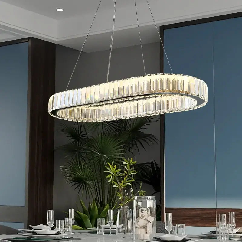 DecorBites™ Crystal Ceiling Pendant Chandelier for Luxe Room Decor