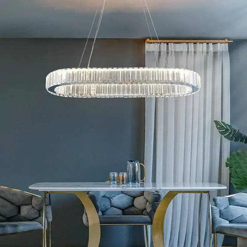 DecorBites™ Crystal Ceiling Pendant Chandelier for Luxe Room Decor
