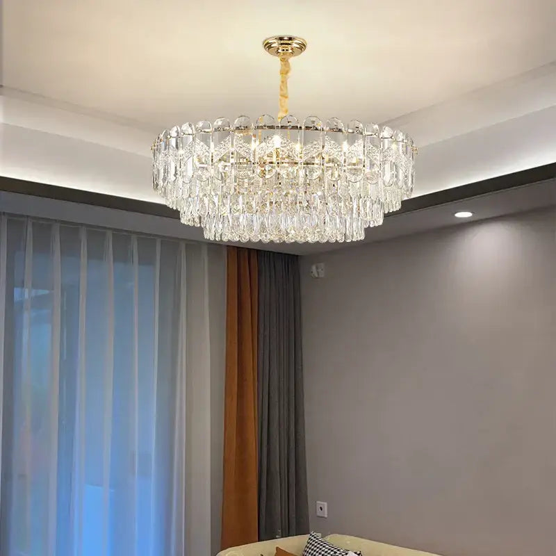 Modern luxury gold decorbites crystal chandelier dining room light