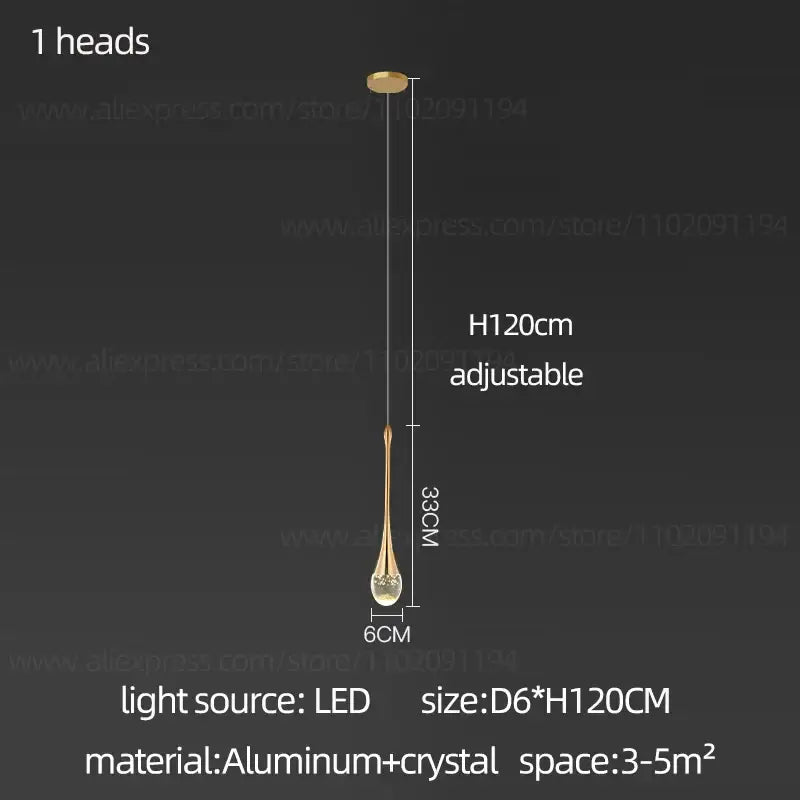 Modern gold decorbites crystal chandelier for living room staircase