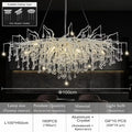 DecorBites™ Crystal Chandelier with Raindrop Crystals