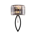Decorbites crystal led black wall lamp with droplet for bedroom