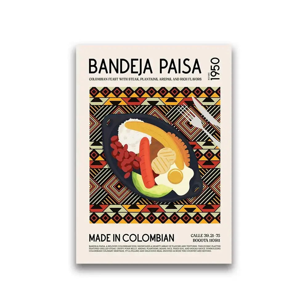 DecorBites™ Delicious World Cuisine Canvas Wall Art