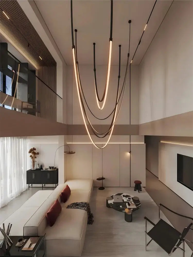 DecorBites™ DIY Flexible Leather Belt LED Chandelier