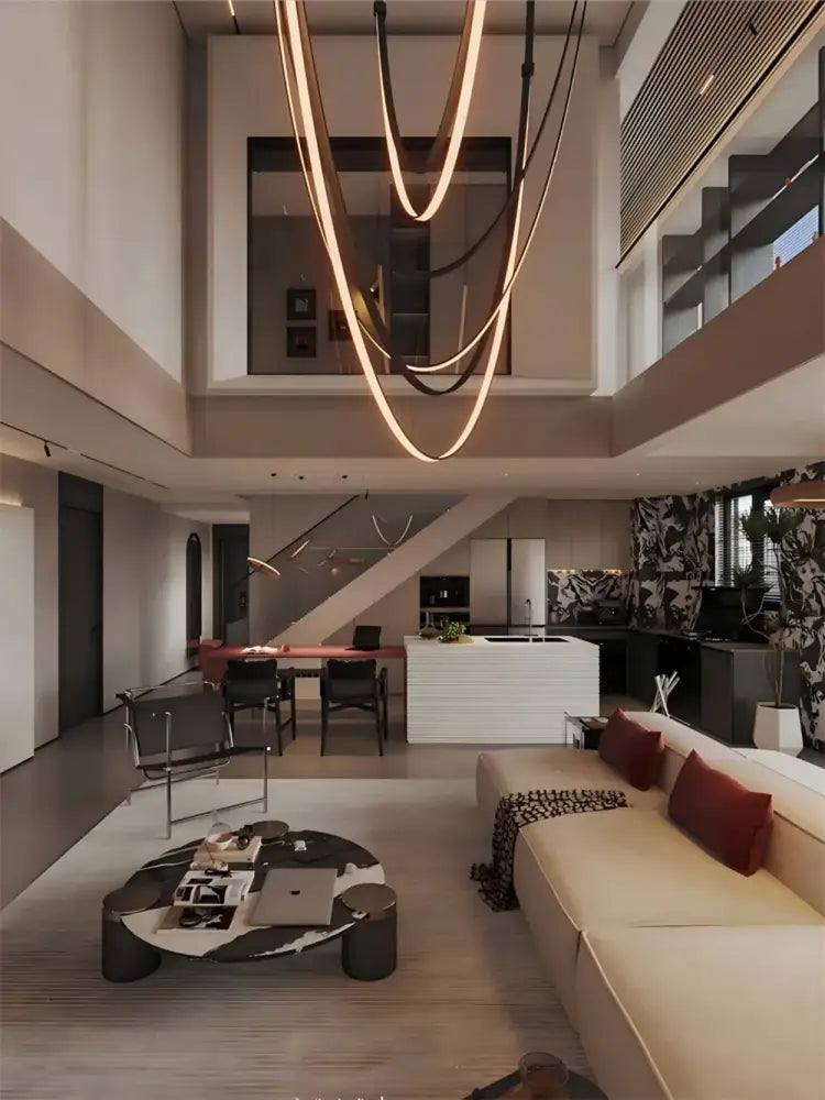 DecorBites™ DIY Flexible Leather Belt LED Chandelier