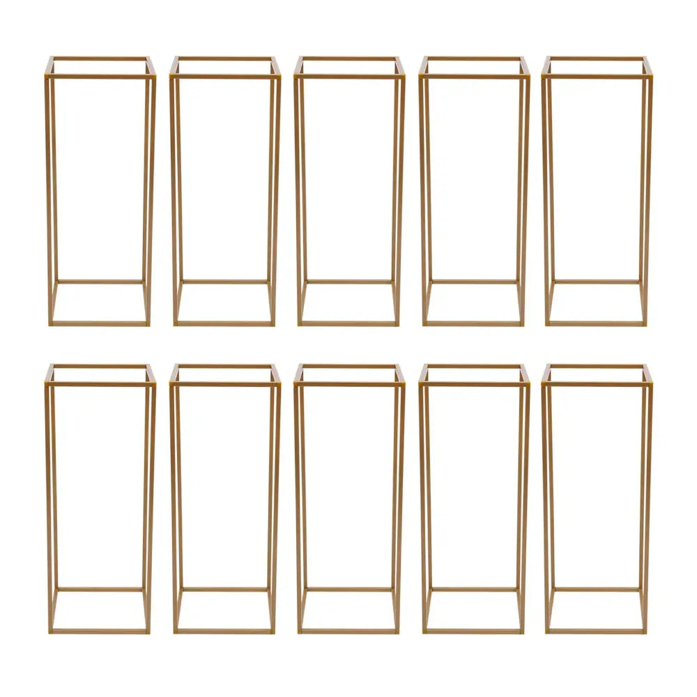 Elegant gold wedding flower stand 10 piece wedding flower set