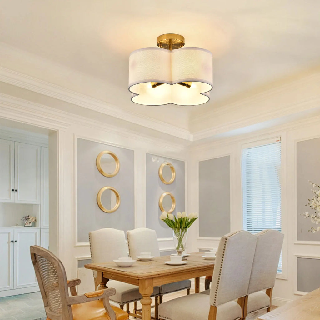 DecorBites™ Elegant 4-Light Gold Ceiling Fixture
