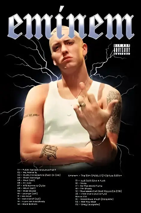 Eminem music star wall art bedroom posters