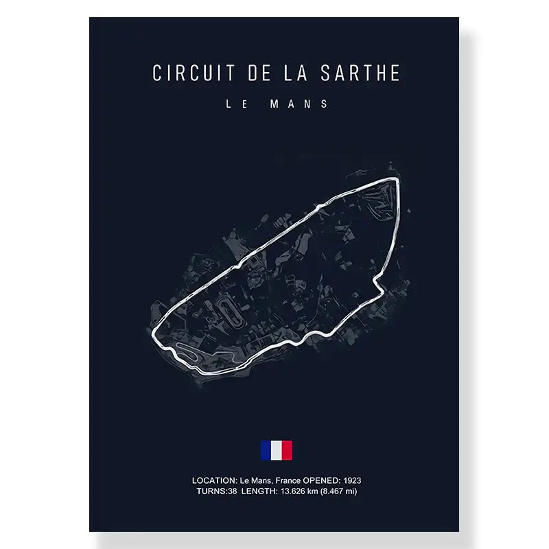 DecorBites™ F1 Race Track Canvas Art Print