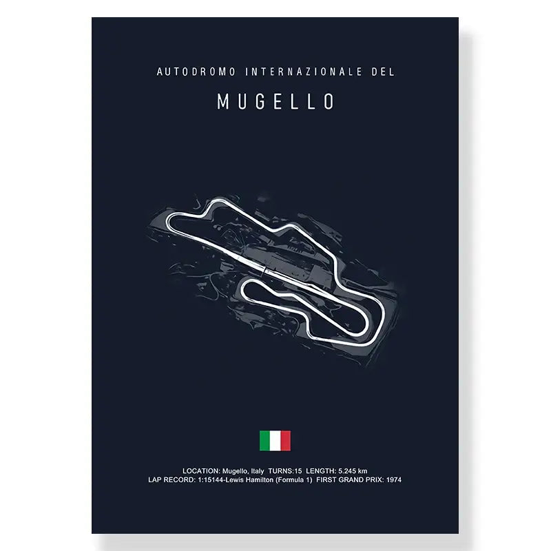 DecorBites™ F1 Race Track Canvas Art Print