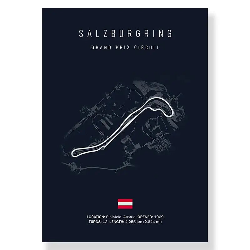 Monaco racing track canvas wall art blue cityscape living room