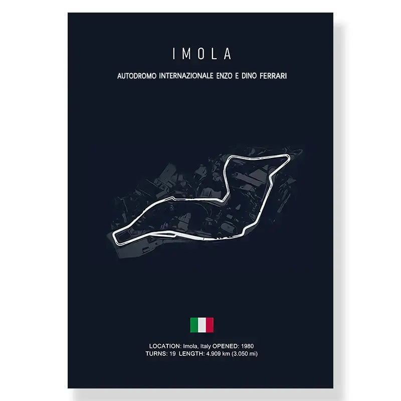 Monaco racing track canvas wall art blue cityscape living room