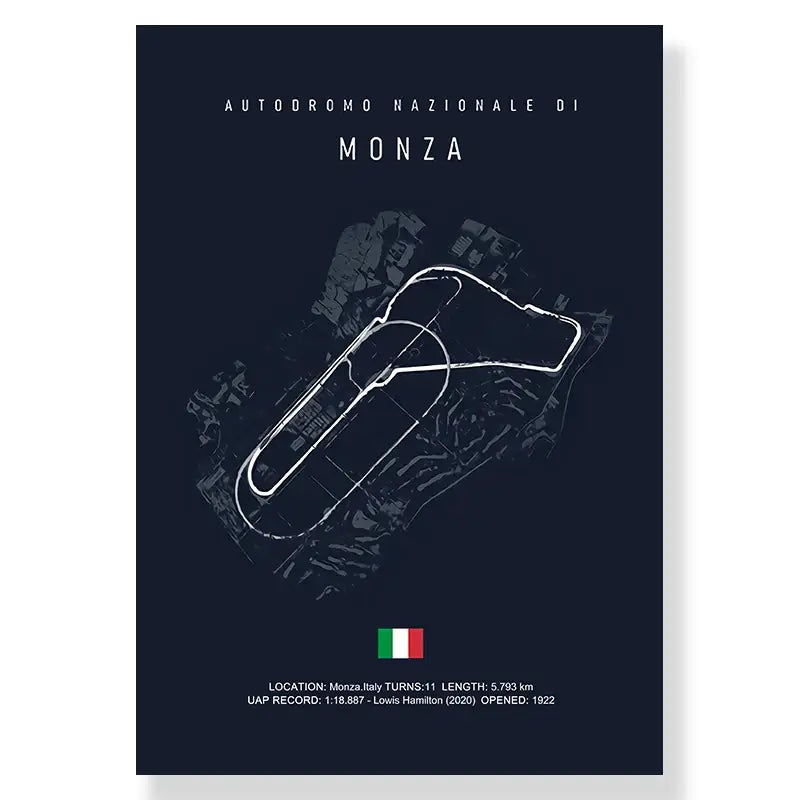 Monaco racing track canvas wall art blue cityscape living room