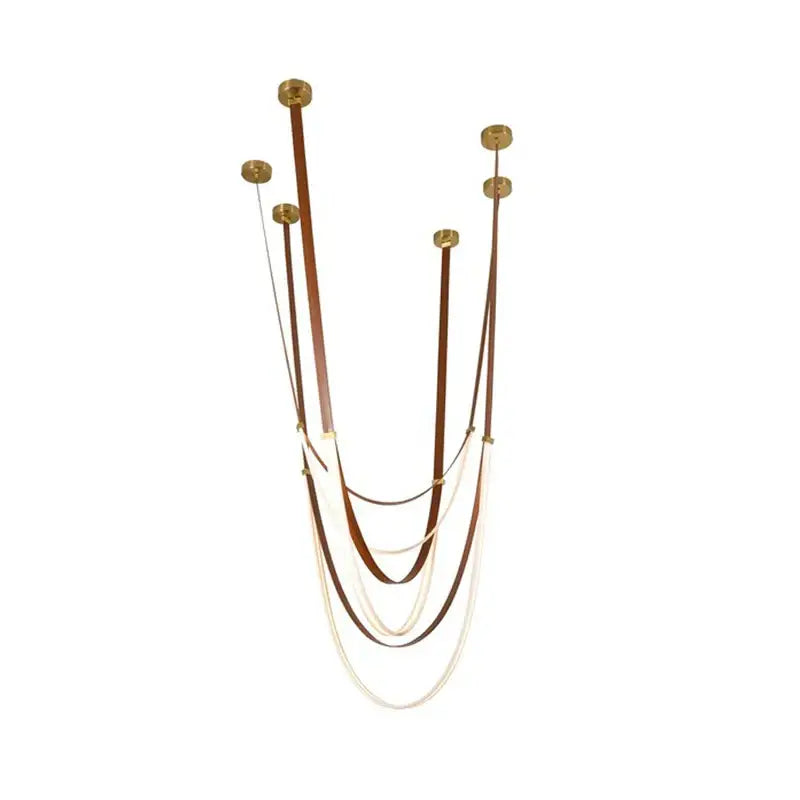 DecorBites™ Flex Leather Belt LED Chandelier Light