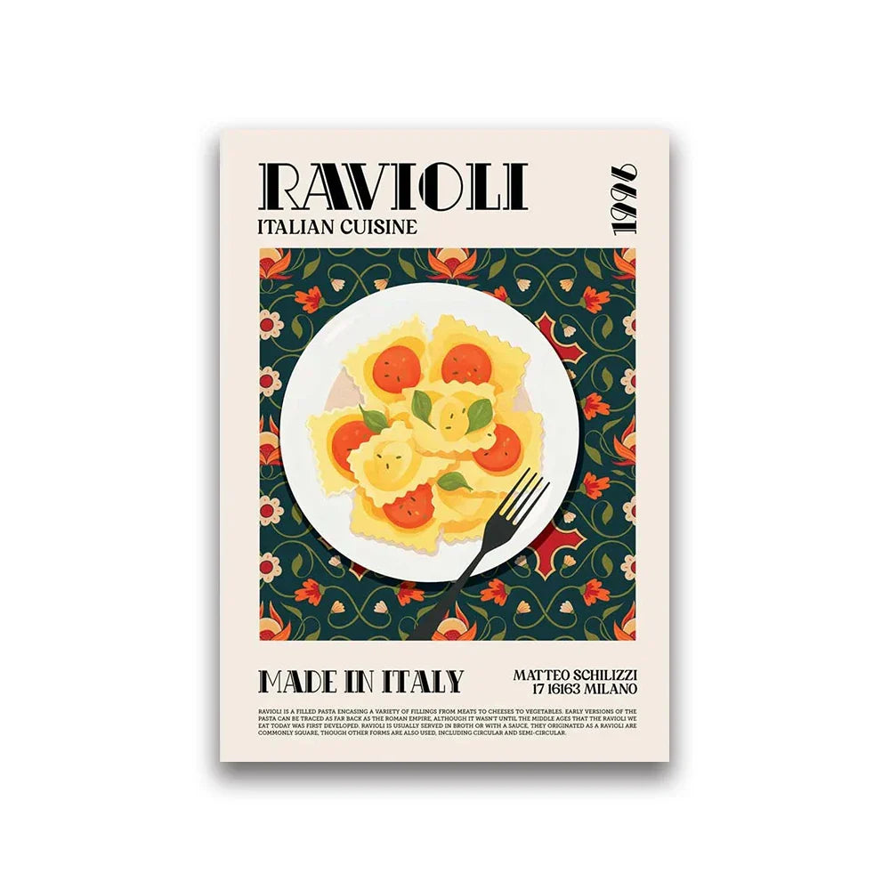 Foodie Canvas Wall Art Print