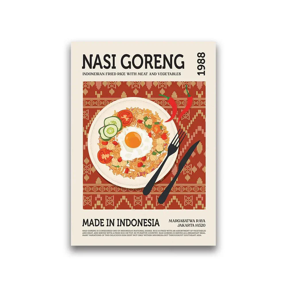 Foodie Canvas Wall Art Print