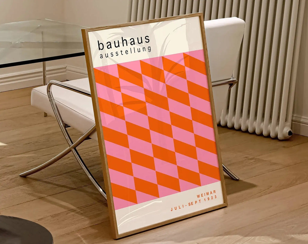 DecorBites™ Geometric Bauhaus Canvas Poster for Home Decor