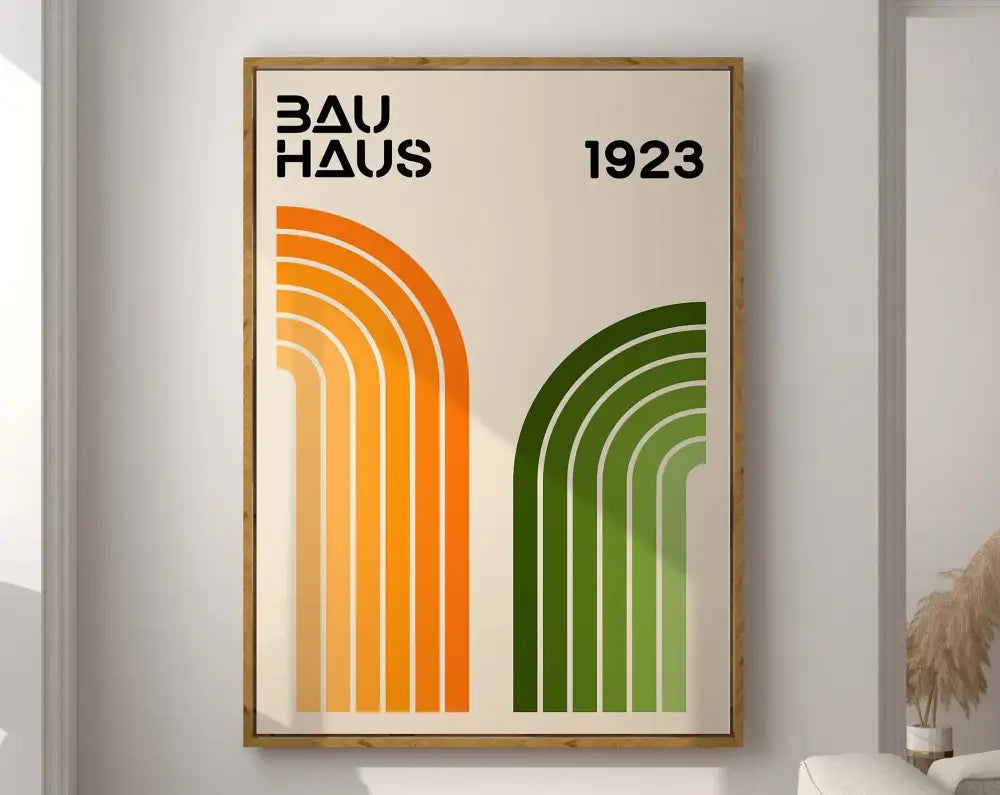 DecorBites™ Geometric Bauhaus Canvas Poster for Home Decor