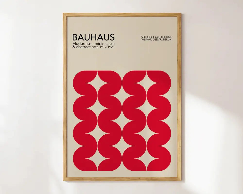 DecorBites™ Geometric Bauhaus Canvas Poster - Modern Home Decor