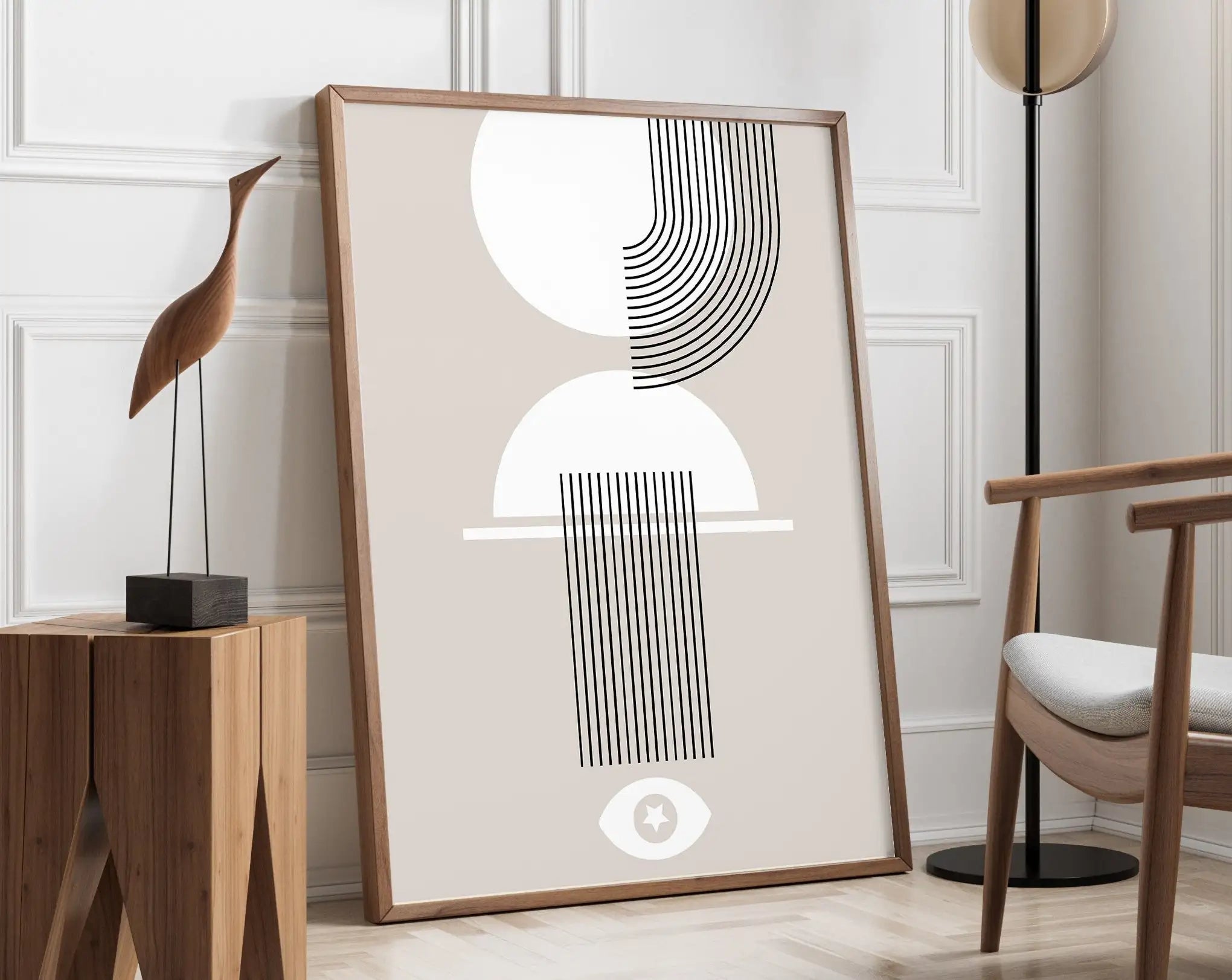 DecorBites™ Geometric Bauhaus Canvas Poster - Retro Home Decor