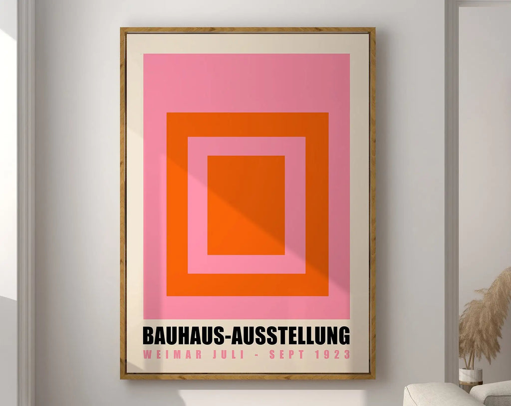 DecorBites™ Geometric Bauhaus Canvas Print – Modern Wall Art